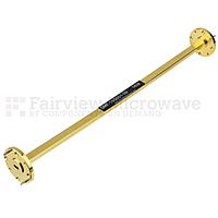 Fairview SMF-19S001-09 WR-19 Waveguide Section 9 Inch Length Straight Using UG-383/U-Mod Flange With a 40 GHz to 60 GHz Frequency Range in Instrumentation Grade