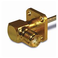 Amphenol RF 132293 Connectors SMA R/A PANEL MOUNT JACK .085 4 HOLE