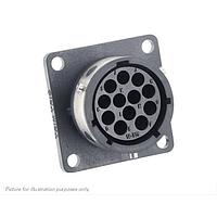 Eaton Souriau-Sunbank UTGX01492S Receptacles Square flange receptacle, without backshell, for 12 female contacts, IP68/69K