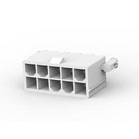 AMP Connectors - TE Connectivity 1-1586039-0 Shrouded VERT HDR W/PEGS 10P