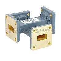 Fairview  FMWCP1047 20 dB WR-62 Waveguide Crossguide Coupler With UG-419/U Square Cover Flange from 12.4 GHz to 18 GHz