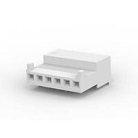 AMP Connectors - TE Connectivity 643814-6 Receptacle Housing CLOSED WITH TABS 6P white tin 24 AWG