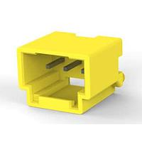 AMP Connectors - TE Connectivity 3-1971800-4 Shrouded GI CONN 2.5 HDR 3P YELLOW