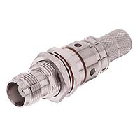 Amphenol Times Microwave Systems EZ-400-TF-BH-X Connectors TNC-female (jack) bulkhead, crimp connector, non-solder pin, no braid trim