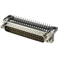 HARTING 09654236803 D-Sub Connectors - Standard Density D-Sub 37pin male angled 2.84mm pitch, stamped, w/o board locks, 4-40UNC screw lock, PL2