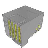 Samtec EBTF-4-08-2.0-S-RA-1-L Receptacles ExaMAX(R) 2.00 mm High-Speed Backplane Right-Angle Receptacle