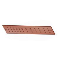 Wakefield Thermal SCGB-12 Ground Bars Ground Bar, 36 Holes, Copper, Bare, 24" L, 4" W, 0.25" H, 0.25" Thickness