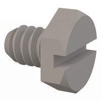 Essentra Components 010632X018 Hex Slotted Hex Slotted Screw, #6-32 Thread, 3/16 Lg