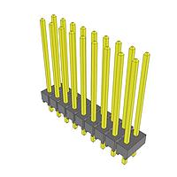 Samtec HTSW-109-17-G-D Pin Header High Temperature PCB Header Strips, 0.100" pitch