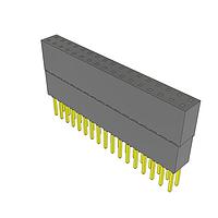 Samtec ESQ-117-59-G-D Sockets Elevated Socket Strip, 0.100" Pitch