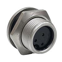 CONXALL SF4282-3SG-3ES Connector Assemblies Pnl Mnt 3 Fem Skts Sldr Sld w/Epoxy