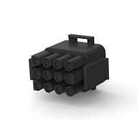 AMP Connectors - TE Connectivity 1-480708-9 Plug Housings PLUG HOUSE 12 POS BLACK UL94V-2