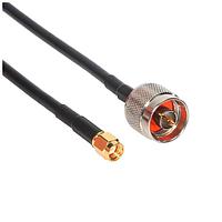 Amphenol Cables on Demand CO-058SMARPTN-006 RF Cable Assemblies RG58 REV POLARITY SMA M/TYPE N MALE 6