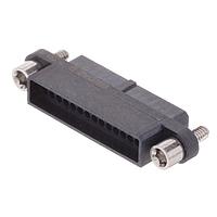 Amphenol Socapex MHDAS2M030BE01 Connectors Micro HDAS 30 male crimp contacts AWG 2630 position pin 1.27 mm 2 row straight