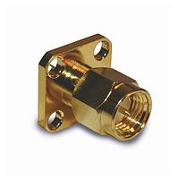 Amphenol RF 132140 Connectors SMA PANEL MOUNT PLUG 4 HOLE