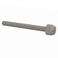 Essentra Components 091032200TEG Knurled Screw Slotted Thumb Screw, #10-32 Thread, 2 Lg