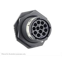 Eaton Souriau-Sunbank UTGX71492S Receptacles Jam nut receptacle, without backshell, for 12 female contacts, IP68/69K