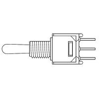Alcoswitch - TE Connectivity TMS1T4B5M2RE Subminiature PC Thru-Hole Gold SP On-None-On TS