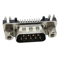 Kycon K202XHT-E9P-NJ Plug 9P Plug R/A SMT Ult Short W/ Bd Lock