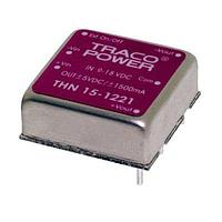 TRACO Power THN 15-1211 Isolated Product Type: DC/DC; Package Style: 1"x1"; Output Power (W): 15; Input Voltage: 9-18 VDC; Output 1 (Vdc): 5; Output 2 (Vdc): N/A; Output 3 (Vdc): N/A