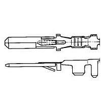 AMP Connectors - TE Connectivity 963961-2 (Cut Strip) Tab FF-FLACHSTECKER2,8 Cut Strip of 100