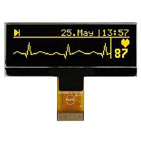 DISPLAY VISIONS EA W128032-XALG OLED Displays 2.2 in Yellow OLED 128 x 32 dots