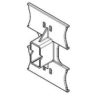 HellermannTyton 151-01119 Connector Clip Connector Clip with Bracket, 2.80" Long, PA66HIRHSUV, Black, 1000/box