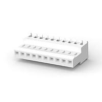 AMP Connectors - TE Connectivity 4-640621-0 Receptacle Housing FEED THRU WO TAB 10P white tin 24 AWG
