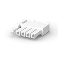 AMP Connectors - TE Connectivity 2029102-4 Receptacle Housings RECPT 4 POS NATURAL LOW PROFILE