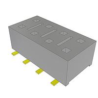 Samtec HLE-104-02-G-DV-BE-A Sockets Cost-Effective Reliable Socket, .100" (2.54 mm) Pitch