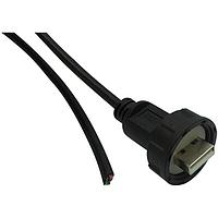 Stewart Connector 67U2AD-006-K USB 2.0 IP67 USB 2.0 Type A Male to Free End  6FT