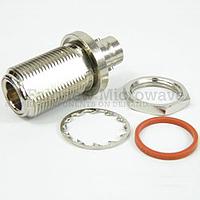 Fairview Microwave  SM3506 Bulkhead N Female to BNC Female Adapter (4 Ghz)