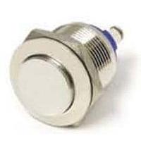 E-Switch PV1F640NN Anti-Vandal 0-2A 48VDC Off (On) 19mm Flat 1 Pole