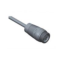 Amphenol LTW 1CD-09BMFM-SL6A01 Sensor Cables / Actuator Cables Ceres, Middle Size, Plastic, 5A, 09 pins, Male Connector, Female Contact, Straight, Screw Thread, Overmolded, Length 1000mm, IP66