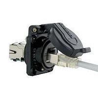 Amphenol Socapex RJF62A1NSCC Circular Cat6 RJ45 SQ Flange REC Nickel w/Cap