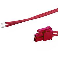 Molex 226245-1024 Discrete Wire Mini-Fit Versa Color-to-Pigtail  CBL ASSY 4.2P DR 600mm Lgth 2 Ckt Red