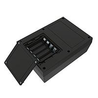 Serpac 1734AA,BK Electrical Enclosures S Series Flat Texture Top w/ 4AA Batt Comp 6.88 x 4.88 x 2.50", Black