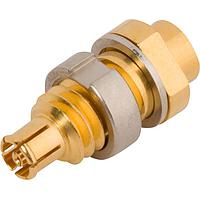 Amphenol SV Microwave 3221-40011 Cable Connectors SMPM F Bulkhead Conn for .047 Cable