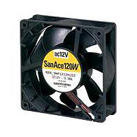 Sanyo Denki 9WP1224H102 Axial DC Axial Fan, 120x120x38mm, 24VDC, Splash Proof, IP68 Rated