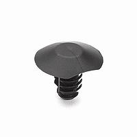 HellermannTyton 151-01317 Push Pin Push Pin, Mounting Hole Dia. 6.5mm, PA66HIRHSUV, Black, 5000/bulk pack
