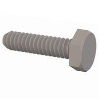 Essentra Components 010632H056 Cap Screw Hex Unslotted Bolt, #6-32 Thread, 9/16 Lg
