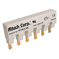 Altech 1P16UL3/6 1 Phase Busbar 1 Ph Busbar 99mm 6Pin, 115A