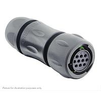 Eaton Souriau-Sunbank UTSX6JC1210SW Plugs Plug, with cable gland backshell, for 10 female contacts, IP68/69K, keying W