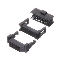 Omron Electronics XG4M-1030-T Flat Cable Connectors Socket+StrainRelief Set 10Pin 1Polar