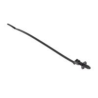 HellermannTyton 157-00519 Cable Ties 1-Pc Cable Tie/Offset Fir Tree w/Disc, 12.5 mm Offset, 9.2"L, 0.24 - 0.27" Hole, 50lb, PA66HIRHSUV, Black,