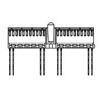 ERNI - TE Connectivity 114008 Shrouded 110-Pin Female Str. TypeA w/Shield Vers7