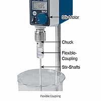 DaiHan SL.StiC014 Stir-Coupling, Hi-flex, Φ10mm Chuck-rod, for-Φ8mm Stir-Shaft, Φ25×h44mm