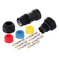 Amphenol LTW ADC-07BFFC-LL7AP0 Straight D Size Crimp Lock 7P F Conn