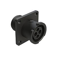 Amphenol SINE Systems FLS010N2S03 Connectors 4 (2+2) POS SQUARE FLANGE RECP