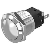 EAO 82-5571.1000 Anti-Vandal 82-5571.1000.pushbutton.momentary.19 mm.aluminium natural.flush/convex.no LED.no colour.no LED.soldering terminal